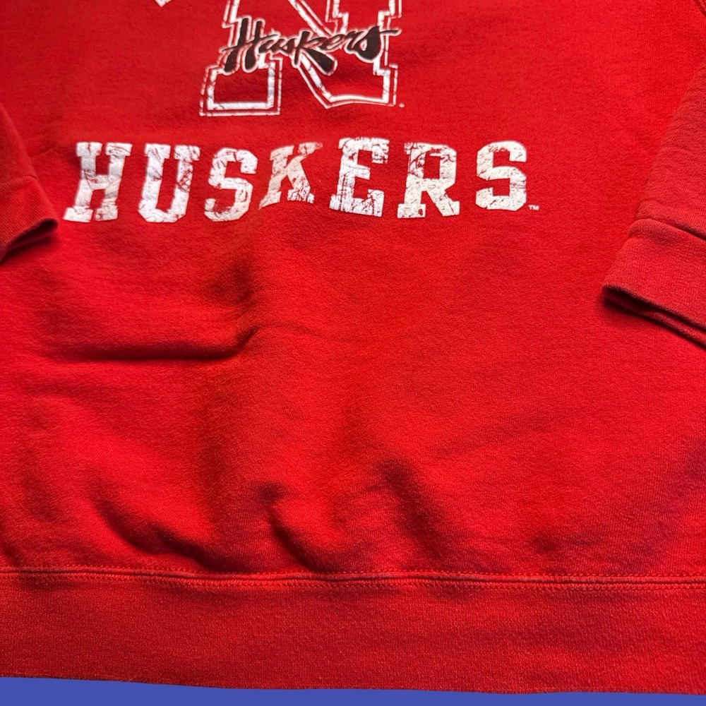 Pro Player Nebraska Cornhuskers Sweatshirt 2XL Red College Football NCAA - Picture 4 of 13